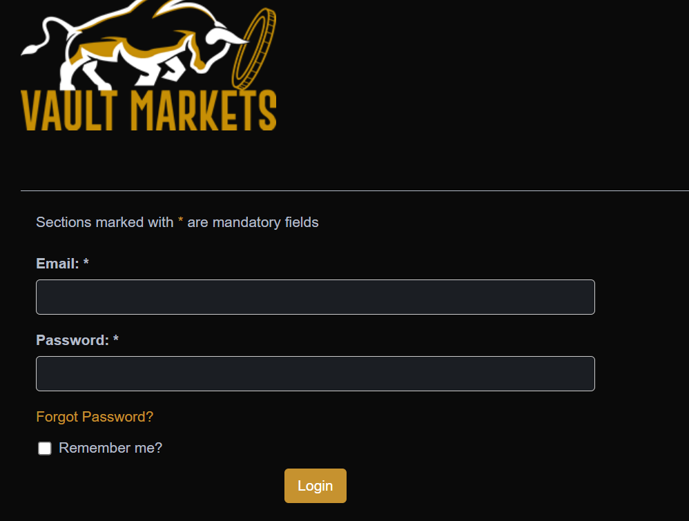 Vault Market Login – Access Your Vault Markets Account