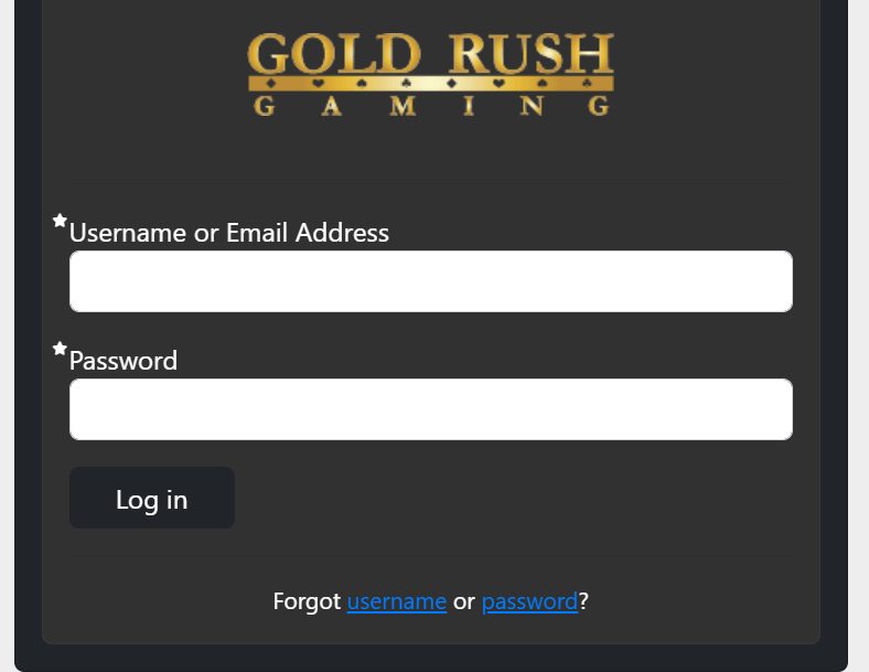 Goldrush Login Guide for Gold Rush Gaming Employees