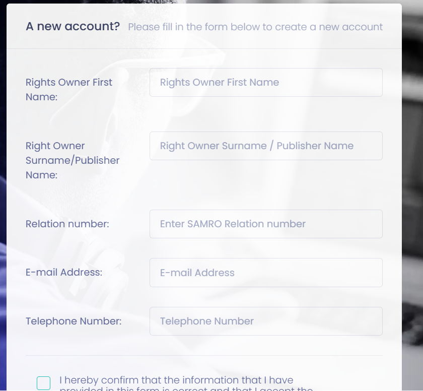 Samro Portal Samro Portal: Secure Your Music Rights