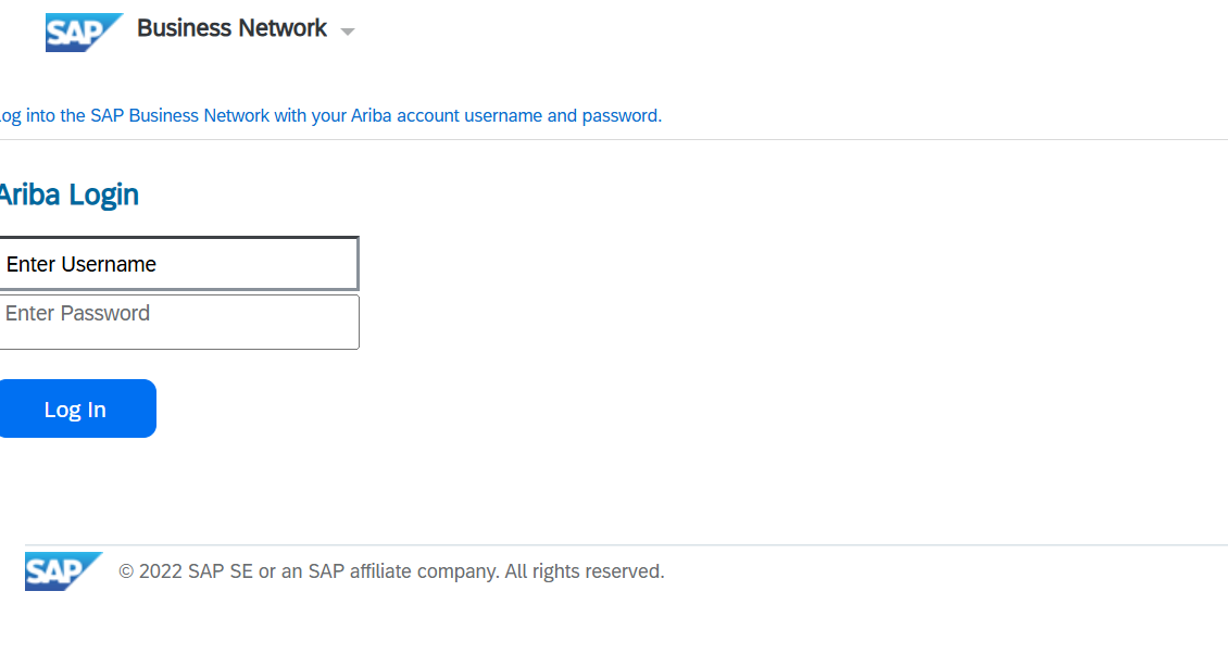 Ariba Login Ariba Login Guide to SAP Business Network Access 