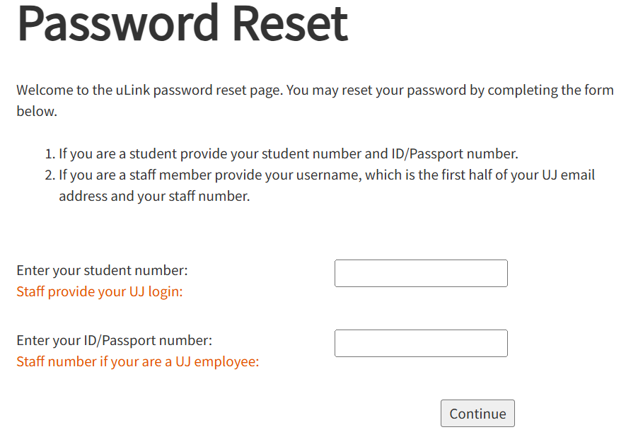 Ulink Login Uj Uj Ulink Guide for Students and Staff