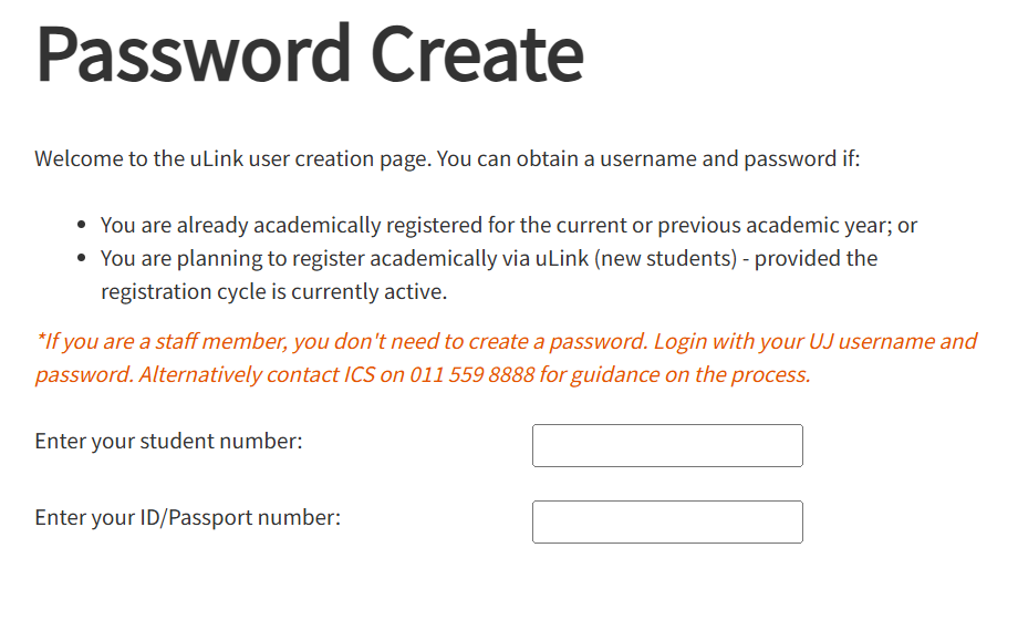 Ulink Login Uj Uj Ulink Guide for Students and Staff